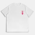 thumbnail image 2 of Queen Of Hearts T-shirts Coffee Playing Cards Graphic Tees Short Sleeve Casual Tops Trendy Valentines Day Shirts for Daily Outfits White,S, 2 of 8