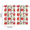 thumbnail image 4 of Vintage Cherry Tier Kitchen Curtains for Bathroom Living Rod Pocket Window Drapes 28"x39" 2 Panels Window Treatment Tiers, 4 of 4