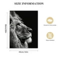 thumbnail image 2 of Nawypu Black and White Lion Head Canvas Wall Art Animal Portrait Print Picture Lion Painting for Bedroom, 2 of 5