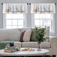 thumbnail image 5 of LALILO Kitchen Curtain Valance Coloring Book Stress Coloring Rod Pocket Window Curtain 52"x 18" Set of 2, 5 of 7