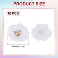 thumbnail image 2 of Unique Bargains Chiffon Flower Appliques for DIY Craft Clothing Wedding White, 2 of 7