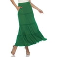 thumbnail image 3 of White Mark Jupe Longue Taille Haute pour Femmes, 3 of 5
