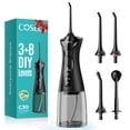 thumbnail image 2 of Irrigador Dental Coslus Para Dientes: 4 Modos, Inalámbrico Y Portátil, Tanque Grande 300 Ml, Recargable, Ipx7, Limpiador Dental Para Casa Y Viaje, Negro C30 (Fc5360)(A), 2 of 9