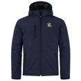 thumbnail image 2 of Men's Cutter & Buck  Navy Frisco RoughRiders  Clique Equinox Insulated Softshell Full-Zip Jacket, 2 of 3