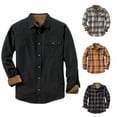 thumbnail image 3 of Askfv Men's Flannel Shirt Long Sleeve Casual Button Up Plaid Shirt Brushed Soft Outdoor Shirts, 3 of 4