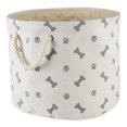 thumbnail image 1 of Design Imports CAMZ12453 Patte & Os Ronde Polyester Animal Bin&44; Gris - Moyen, 1 of 1