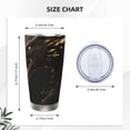 thumbnail image 4 of KLL Black And Gold Fire Dragon Print 40oz Stainless Steel Insulated Car Cup with Spillproof Lid - Keep Your Drink Hot or Cold on the Go-Straw Three-piece Set, 4 of 8