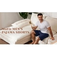 thumbnail image 4 of MoFiz Men's Bamboo Rayon Pajama Shorts with Pockets Loungewear 3-Pack for Men, 4 of 9