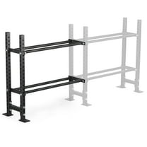 Titan Fitness 2-Tier Add-On Elite Series Mass Storage System, 45.5" x 45" Bumper Plate Storage