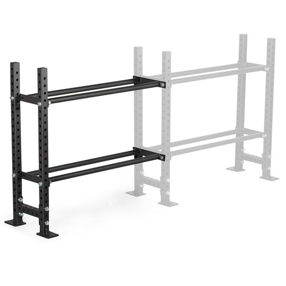 Titan Fitness 2-Tier Add-On Elite Series Mass Storage System, 45.5" x 45" Bumper Plate Storage