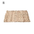 thumbnail image 1 of Straw Woven Pet Chew Mat Pad Pet House Cage Accessories For Hamster Rabbit Chinchilla Guinea Pig straw_Small 28x20, 1 of 5