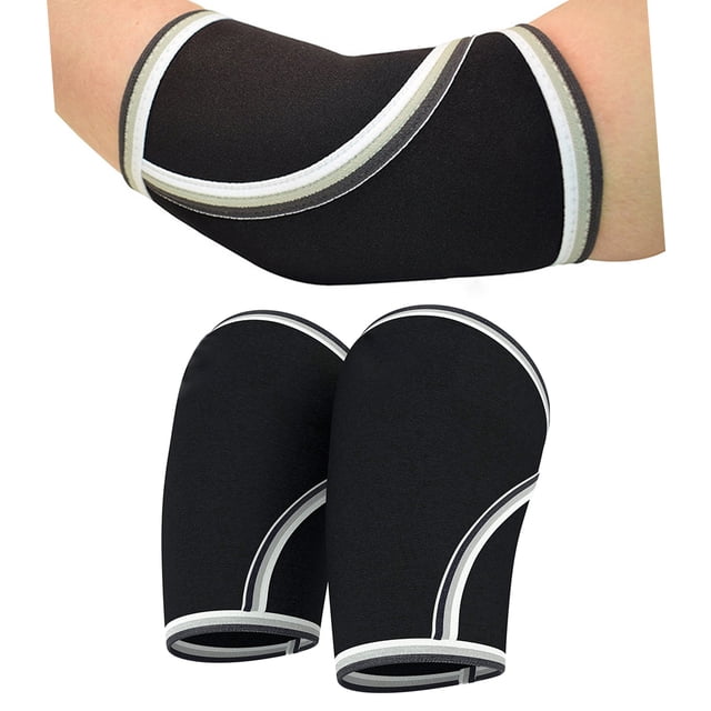 Elbow Support 1 Pair 5mm Protective Elbow Sleeves Elbow Support For Weightlifting Powerlifting Cross Training