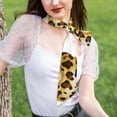 thumbnail image 4 of Wukai Leopard Gnomes Print Hair Scarf for Women Fashion Silky Satin Headscarf Wrap Breathable Lightweight Neck Scarves For Handbag Accessories, 4 of 6