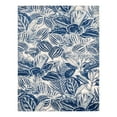thumbnail image 3 of Unique Loom Blossom Collection Area Rug - Ocho (7' 10" x 10' Rectangle Navy Blue/Ivory), 3 of 7