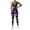 Purple, variant on Lenpel Workout Jumpsuits for Women Sleeveless Tie Dye Backless Slimming Yoga Romper Seamless Athletic Overalls