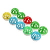FINANCE SELECT 10pcs Plastic Hollow Out Round Pet Cat Colorful Ball Toys With Small Bell