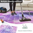 thumbnail image 5 of Purple Ombre Outdoor Rug for Patio/Deck/Porch, Non-Slip Large Area Rug 5 x 7 Ft, Colourful Gradual Modern Abstract Art Indoor Outdoor Rugs Washable Area Rugs, Reversible Camping Rug Carpet Runner, 5 of 8