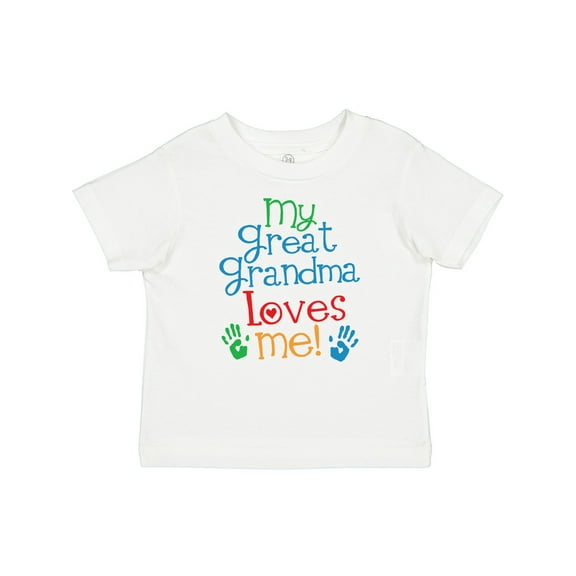 Inktastic My Great Grandma Loves Me for Grandson Boys or Girls Baby T-Shirt