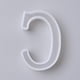 thumbnail image 2 of Molde de silicona con forma de letra C, color blanco, para fundición de resina (1 unidad)., 2 of 2