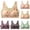 Green 0819 bras, variant on Daisy Bras for Older Women Oversized Padded No Underwire Snap Front Closure Full Coverage Comfort Senior Wireless Bralettes Pink 4L