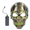 thumbnail image 2 of La cubierta de la cara de Halloween LED enciende para arriba la prueba de choque del PVC de la cubierta de la cara del cráneo asustadizo para el partido, 2 of 8