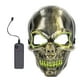thumbnail image 2 of Cubierta de cara LED de Halloween ANGGREK calavera aterradora iluminada PVC transpirable, 2 of 8
