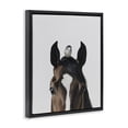thumbnail image 2 of Stupell Industries Contemporary Quiet Companion Horse & Bird Black Floating Frame Canvas Art, 17 x 21, by Svetlana Aleynikova, 2 of 8