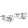 thumbnail image 2 of Pompeii 1 1/2ct 14K White Round Cut Studs Earrings Screw Back (G-H,I2-3), 2 of 4