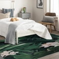 thumbnail image 3 of Summer Floral Area Rug 5x8, Jungle Tropical Rugs for Living Room, Tropical Plants Carpet, Soft Non Slip Machine Washable Fluffy Easy Clean, for Bedroom Dining Room Floor Home Decor Rug Xsu&-271, 3 of 7