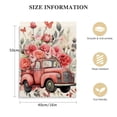 thumbnail image 2 of COMIO Valentines Framed Canvas Wall Art for Living Room Pink Red Truck Rose Wall Decor, Love Heart Branch Leaves White Aesthetic Paintings for Bedroom Kitchen, Ready to Hang Valentine Day Wall, 2 of 5