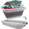 thumbnail image 6 of Pulsetv Collapsible Laundry Basket - Space Saving, Strong, Grey, Foldable, Portable, Handle, Floor Mount, Laundry Room, 6 of 6