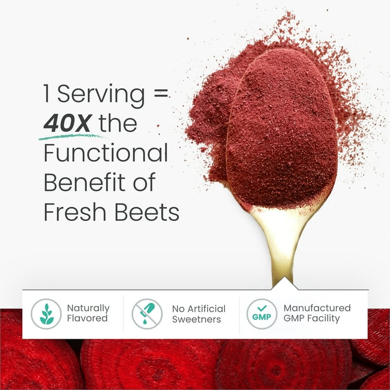 HumanN SuperBeets Beet Root Powder Nitric Oxide Boost 30 Servings Walmart