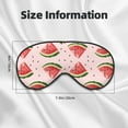 thumbnail image 5 of Xecao Hand Drawn Watermelon for Soft Fluffy Sleeping Blindfold, Nap eye cover tailored for the utmost comfort for girls, women, kids, and adults., 5 of 7