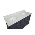 thumbnail image 5 of Bella 60" Double Bathroom Vanity with Marine Gray Cabinet and Quartz Top, 5 of 7