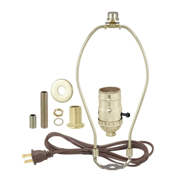 Brass Plated Finish Table Lamp Wiring Kit With 9 Inch Harp 3 Way Socket And Matching Hardware By B P Com Brass Plated Finish Table Lamp Wiring, How To Tell If A Lamp Socket Is 3 Way Matching