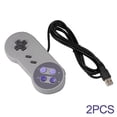 thumbnail image 6 of Mars Devices SNES Classic USB Video Game Controller for Windows and Mac, Black, 2 Count, 6 of 6