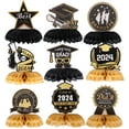 thumbnail image 1 of 9pcs Graduation Party Decorations Graduation Season Honeycomb Centerpieces Graduation Table Decor, 1 of 6