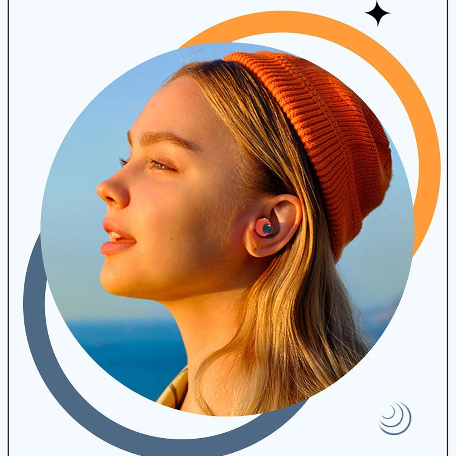 Reusable Ear Plugs For Sleeping - Noise Cancelling Silicone Earplugs, 8 Pairs, NRR 32 DB For Snoring, Concerts, Work