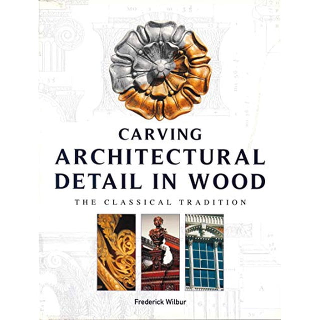 Détail Architectural Sculpté dans le Bois, la Tradition Classique