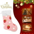 thumbnail image 4 of GZHJMY Strawberry Christmas Stocking, Personalized Large Candy Stocking Hanging Gift, Xmas Stockings Decoration for Family Holiday Party Ornaments Decor Fireplace, 4 of 7