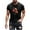 Black, variant on T Shirts for Men Clearance under $5 Short Sleeved Round Neck Casual Printed Shirt