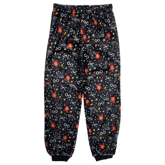 Boys Black Harry Potter Pajama Bottoms Lounge Sleep Pants Medium 8