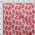 thumbnail image 3 of oneOone Georgette Viscose Red Fabric Floral Craft Projects Decor Fabric Printed By The Yard 42 Inch Wide, 3 of 5