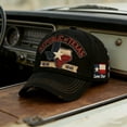 thumbnail image 2 of WKSCLPAI Republic of Texas Commemorative Hat, Vintage Baseball Cap Lone Star Design 1836-1845 Adjustable Dad Hat for Men Women, Black, 2 of 7