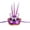 A004- Purple, variant on Blue Masquerade Mask 6 Inch Sequined Butterfly Led Mask, Venetian Masquerade Masks for Masquerade Party Mardi Gras Accessory Halloween Dress Up, 1 Pack