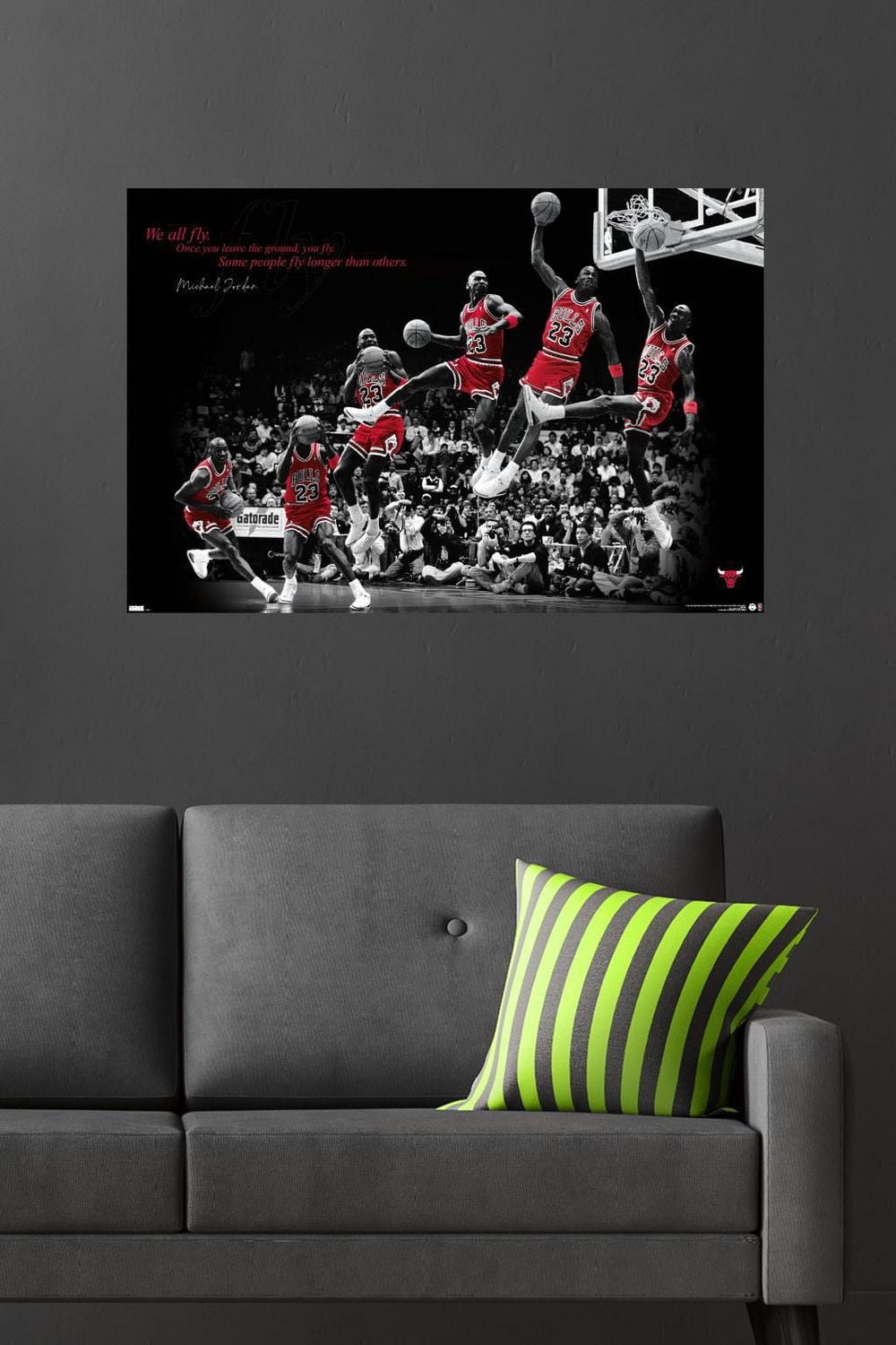 Michael Jordan - Fly Wall Poster, 22.375" x 34"