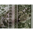 thumbnail image 4 of oneOone Cotton Poplin Dark Green Fabric Stripe,Floral & Paisley Diy Clothing Quilting Fabric Print Fabric By Yard 56 Inch Wide, 4 of 4