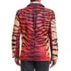 thumbnail image 3 of BLAZER DE FIESTA PARA HOMBRE INSPIRADOR CON ESTAMPADO ANIMAL, CHAQUETA LIGERA DE TRAJE CON SOLAPA EN S ROJO MARRÓN, 3 of 6