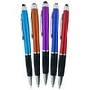 sypen tm 2-1twist action stylish metallic capacitive stylus with comfort grip ball point black ink pen for touchscreen devices, iphone, ipad, android tablets (24 pack)