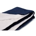 thumbnail image 4 of BirdRock Home Plush Reversible Sherpa Throw Blanket - Navy - 50 x 60", 4 of 4